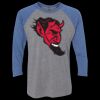 Unisex Triblend Three-Quarter Raglan T-Shirt Thumbnail