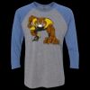 Unisex Triblend Three-Quarter Raglan T-Shirt Thumbnail