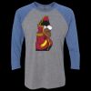 Unisex Triblend Three-Quarter Raglan T-Shirt Thumbnail