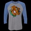 Unisex Triblend Three-Quarter Raglan T-Shirt Thumbnail