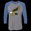 Unisex Triblend Three-Quarter Raglan T-Shirt Thumbnail