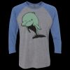 Unisex Triblend Three-Quarter Raglan T-Shirt Thumbnail