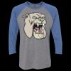 Unisex Triblend Three-Quarter Raglan T-Shirt Thumbnail
