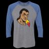 Unisex Triblend Three-Quarter Raglan T-Shirt Thumbnail