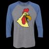 Unisex Triblend Three-Quarter Raglan T-Shirt Thumbnail
