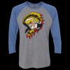 Unisex Triblend Three-Quarter Raglan T-Shirt Thumbnail