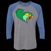 Unisex Triblend Three-Quarter Raglan T-Shirt Thumbnail