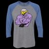 Unisex Triblend Three-Quarter Raglan T-Shirt Thumbnail