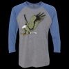 Unisex Triblend Three-Quarter Raglan T-Shirt Thumbnail