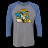 Unisex Triblend Three-Quarter Raglan T-Shirt Thumbnail