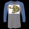 Unisex Triblend Three-Quarter Raglan T-Shirt Thumbnail