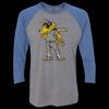 Unisex Triblend Three-Quarter Raglan T-Shirt Thumbnail