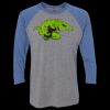 Unisex Triblend Three-Quarter Raglan T-Shirt Thumbnail
