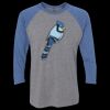 Unisex Triblend Three-Quarter Raglan T-Shirt Thumbnail