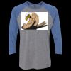 Unisex Triblend Three-Quarter Raglan T-Shirt Thumbnail
