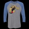 Unisex Triblend Three-Quarter Raglan T-Shirt Thumbnail