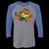 Unisex Triblend Three-Quarter Raglan T-Shirt Thumbnail