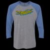 Unisex Triblend Three-Quarter Raglan T-Shirt Thumbnail