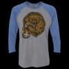 Unisex Triblend Three-Quarter Raglan T-Shirt Thumbnail