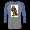 Unisex Triblend Three-Quarter Raglan T-Shirt Thumbnail