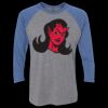 Unisex Triblend Three-Quarter Raglan T-Shirt Thumbnail