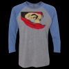 Unisex Triblend Three-Quarter Raglan T-Shirt Thumbnail