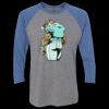 Unisex Triblend Three-Quarter Raglan T-Shirt Thumbnail
