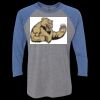 Unisex Triblend Three-Quarter Raglan T-Shirt Thumbnail
