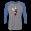 Unisex Triblend Three-Quarter Raglan T-Shirt Thumbnail