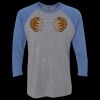 Unisex Triblend Three-Quarter Raglan T-Shirt Thumbnail