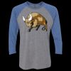 Unisex Triblend Three-Quarter Raglan T-Shirt Thumbnail