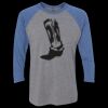 Unisex Triblend Three-Quarter Raglan T-Shirt Thumbnail