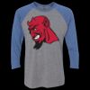 Unisex Triblend Three-Quarter Raglan T-Shirt Thumbnail