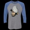 Unisex Triblend Three-Quarter Raglan T-Shirt Thumbnail