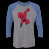 Unisex Triblend Three-Quarter Raglan T-Shirt Thumbnail
