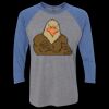Unisex Triblend Three-Quarter Raglan T-Shirt Thumbnail