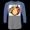 Unisex Triblend Three-Quarter Raglan T-Shirt Thumbnail