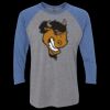 Unisex Triblend Three-Quarter Raglan T-Shirt Thumbnail