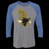 Unisex Triblend Three-Quarter Raglan T-Shirt Thumbnail