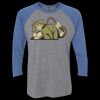 Unisex Triblend Three-Quarter Raglan T-Shirt Thumbnail