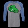 Unisex Triblend Three-Quarter Raglan T-Shirt Thumbnail