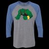 Unisex Triblend Three-Quarter Raglan T-Shirt Thumbnail