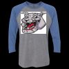 Unisex Triblend Three-Quarter Raglan T-Shirt Thumbnail