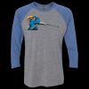 Unisex Triblend Three-Quarter Raglan T-Shirt Thumbnail