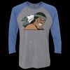 Unisex Triblend Three-Quarter Raglan T-Shirt Thumbnail
