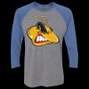 Unisex Triblend Three-Quarter Raglan T-Shirt Thumbnail