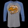 Unisex Triblend Three-Quarter Raglan T-Shirt Thumbnail