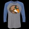 Unisex Triblend Three-Quarter Raglan T-Shirt Thumbnail
