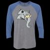 Unisex Triblend Three-Quarter Raglan T-Shirt Thumbnail