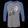 Unisex Triblend Three-Quarter Raglan T-Shirt Thumbnail